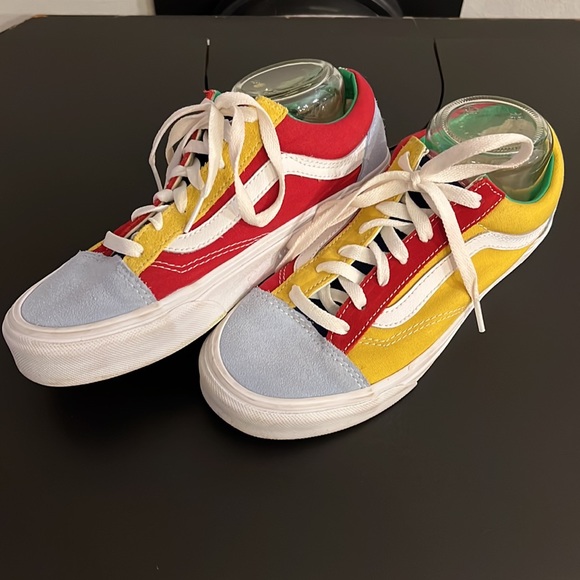 Color Block Old School Vans - Picture 2 of 7